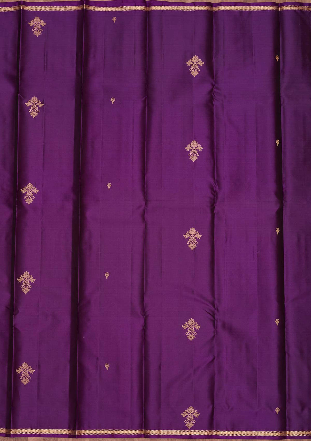 Purple Zariwork Pure Silk Saree-koskii