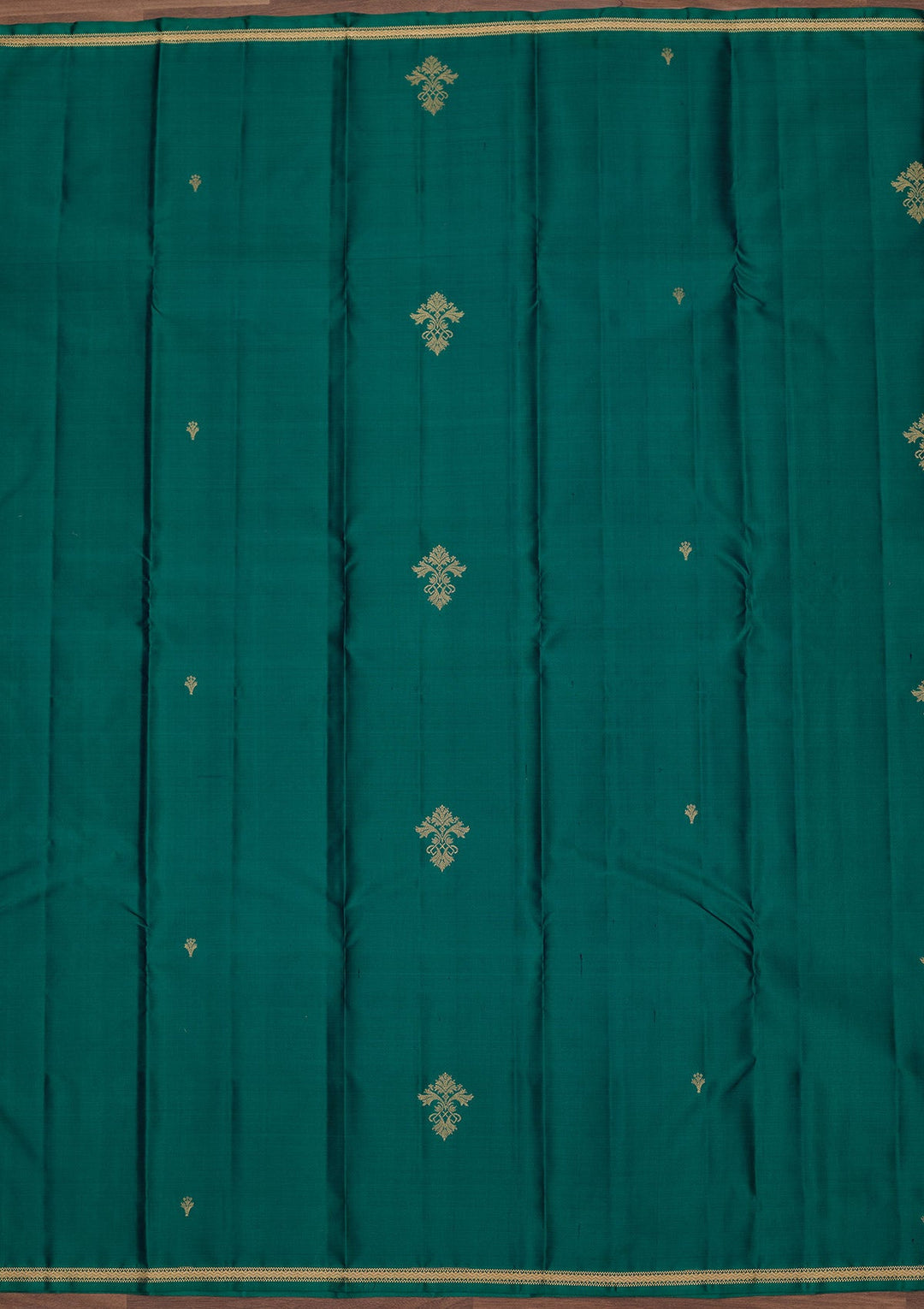 Rama Green Zariwork Pure Silk Saree