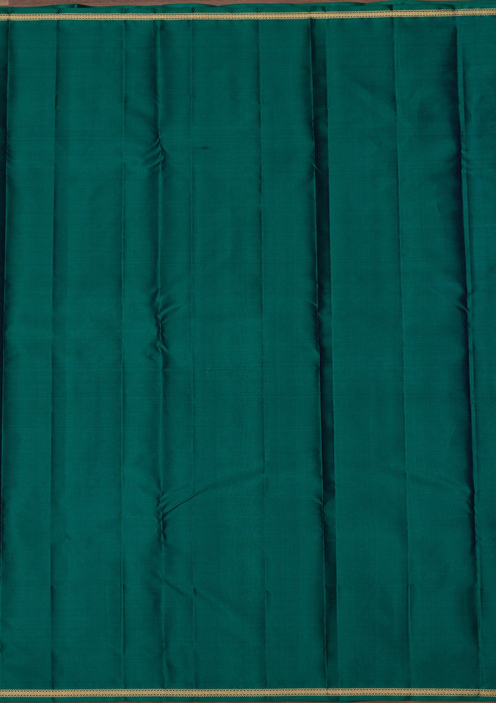 Rama Green Zariwork Pure Silk Saree