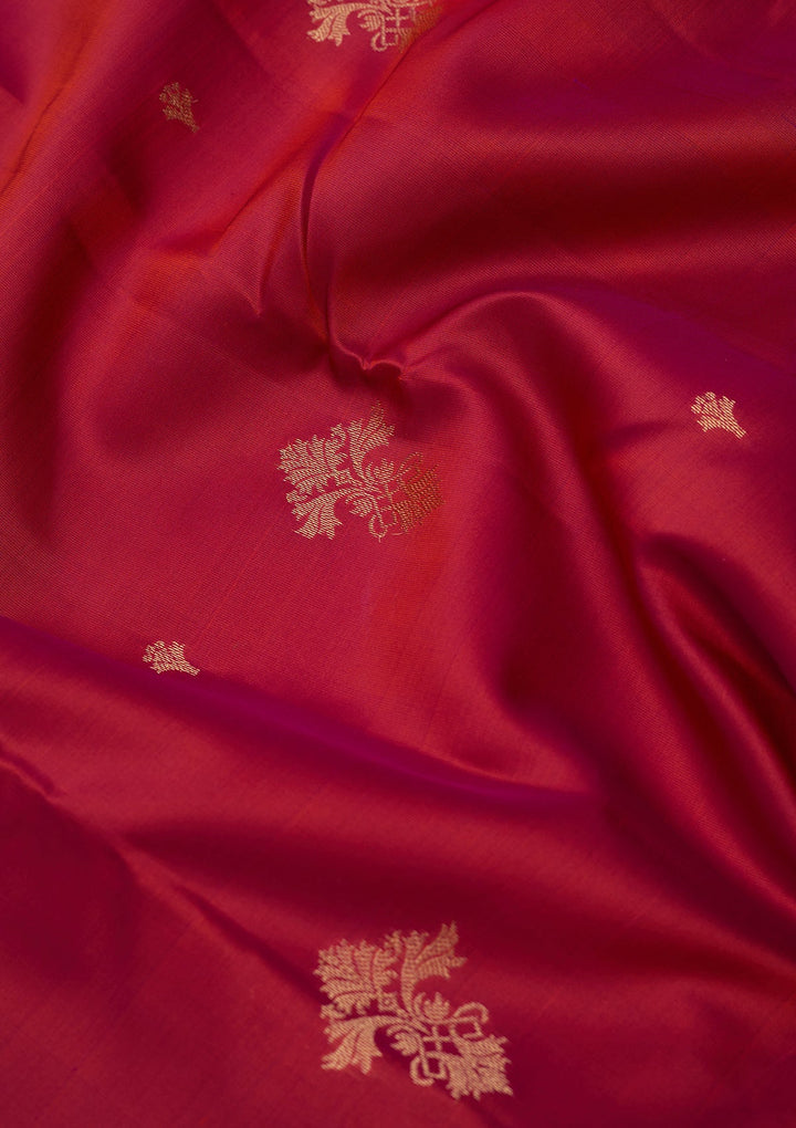 Rani Pink Zariwork (Gold) Silk Silk_Saree