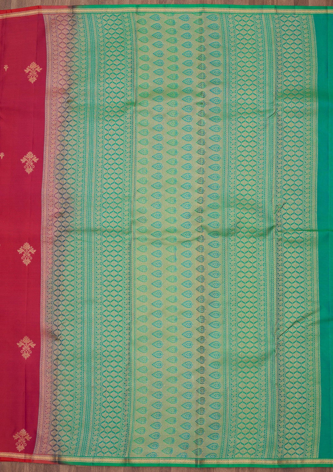 Rani Pink Zariwork (Gold) Silk Silk_Saree
