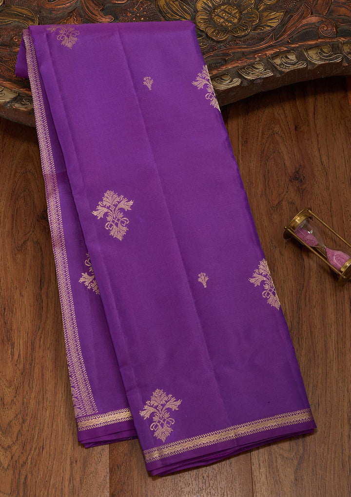 Royal Blue Zariwork Pure Silk Saree-koskii