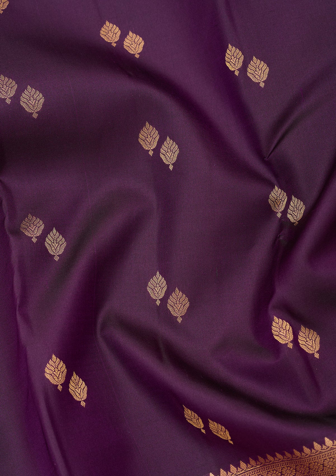 Purple Kanjivaram Pure Silk Saree