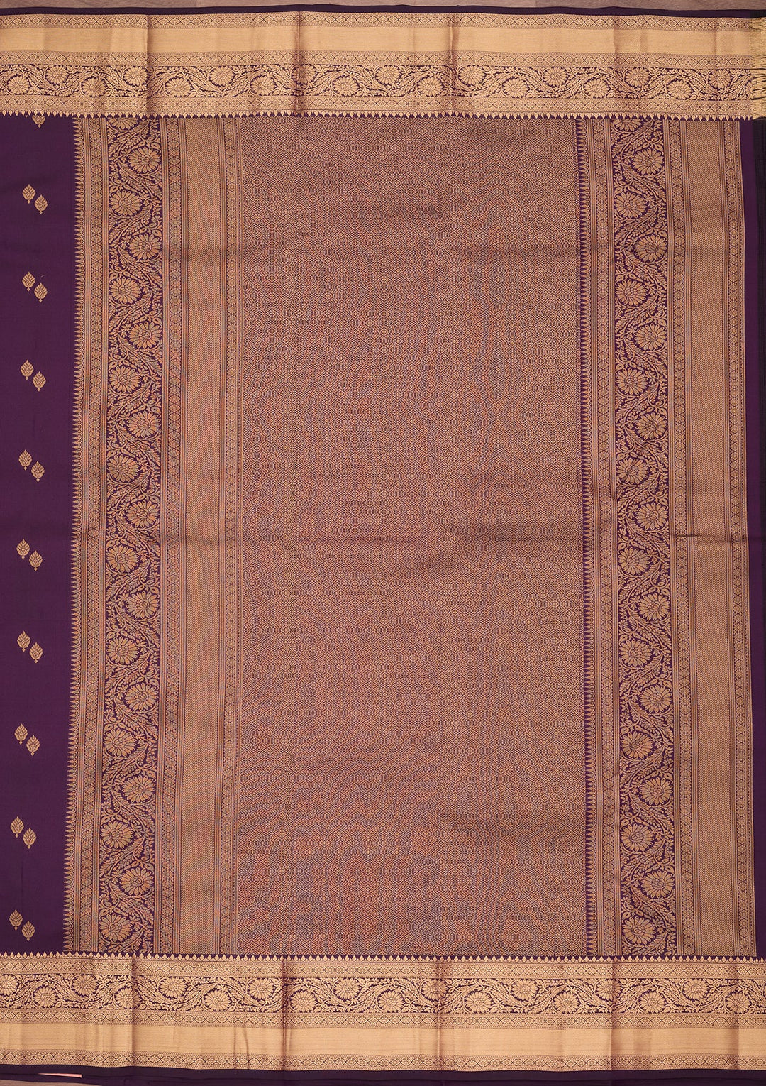 Purple Kanjivaram Pure Silk Saree
