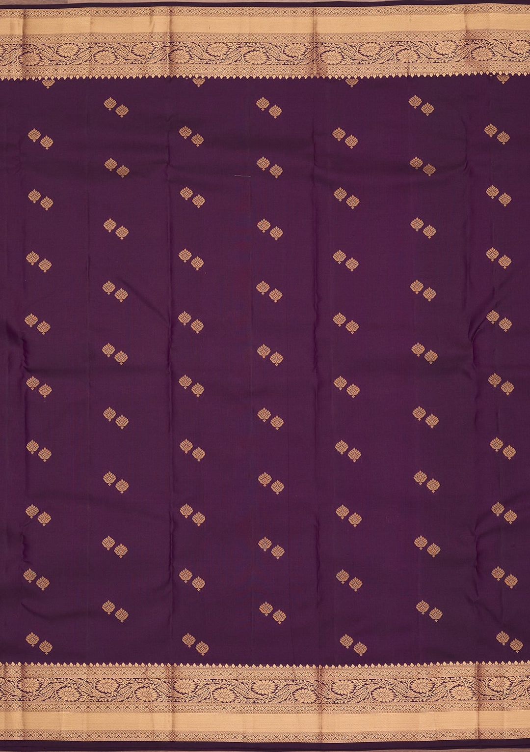Purple Kanjivaram Pure Silk Saree