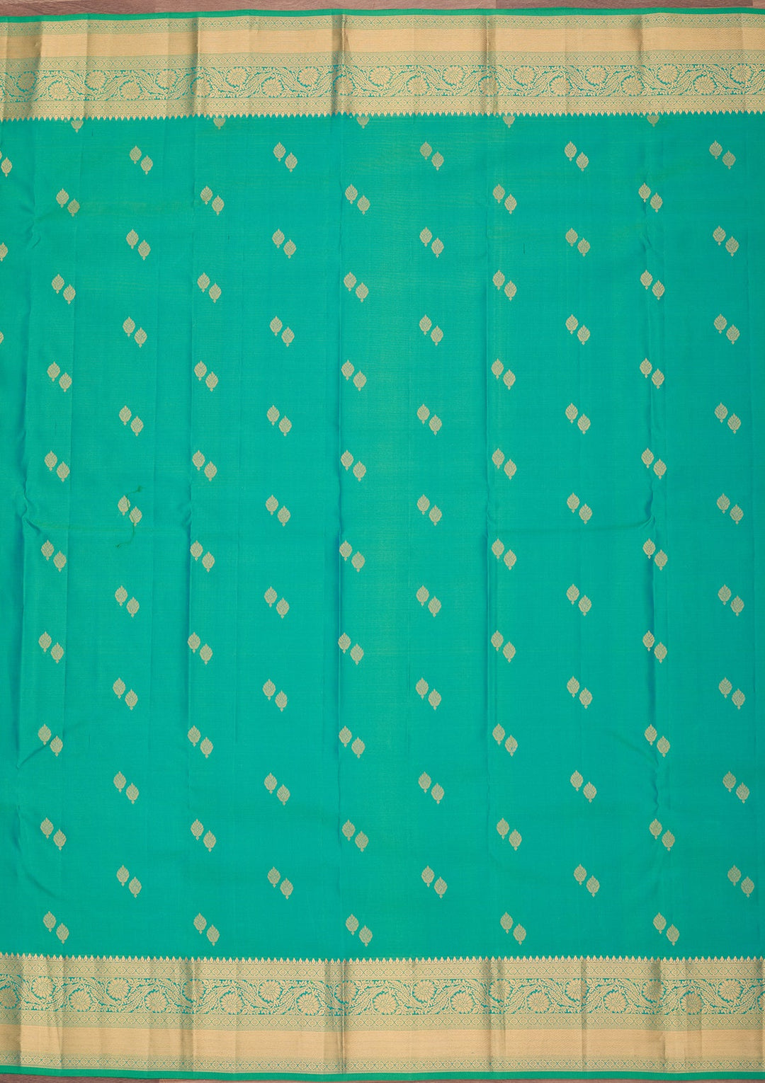 Rama Green Kanjivaram Pure Silk Saree