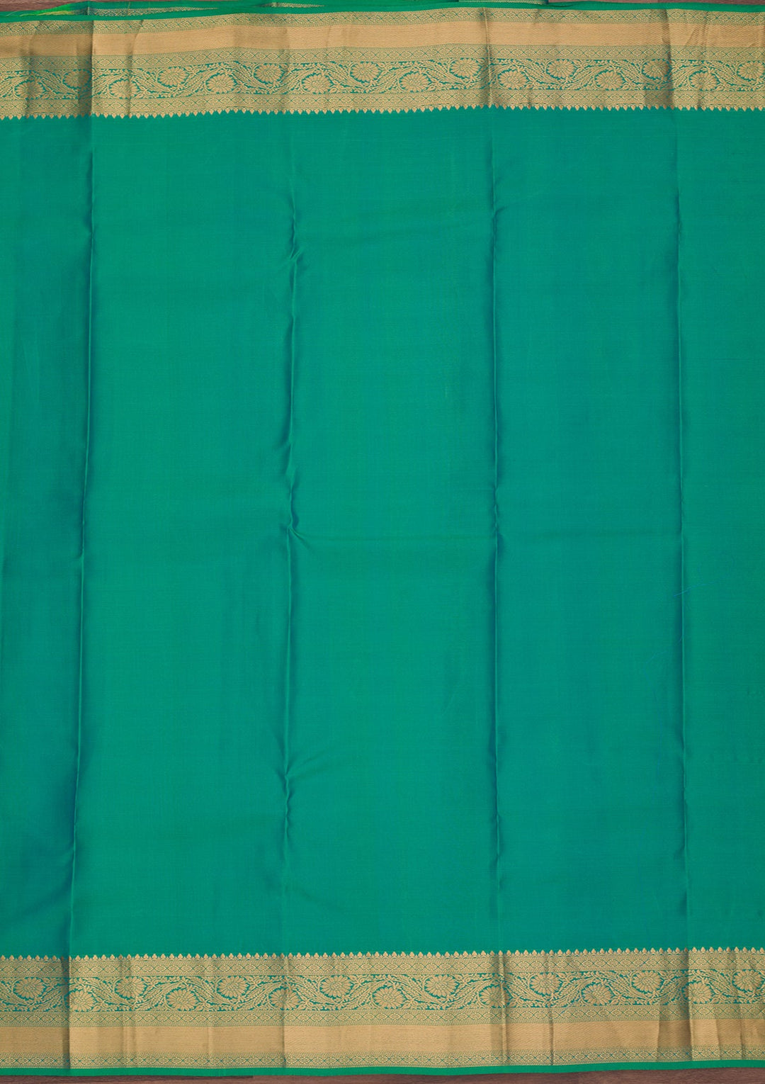 Rama Green Kanjivaram Pure Silk Saree