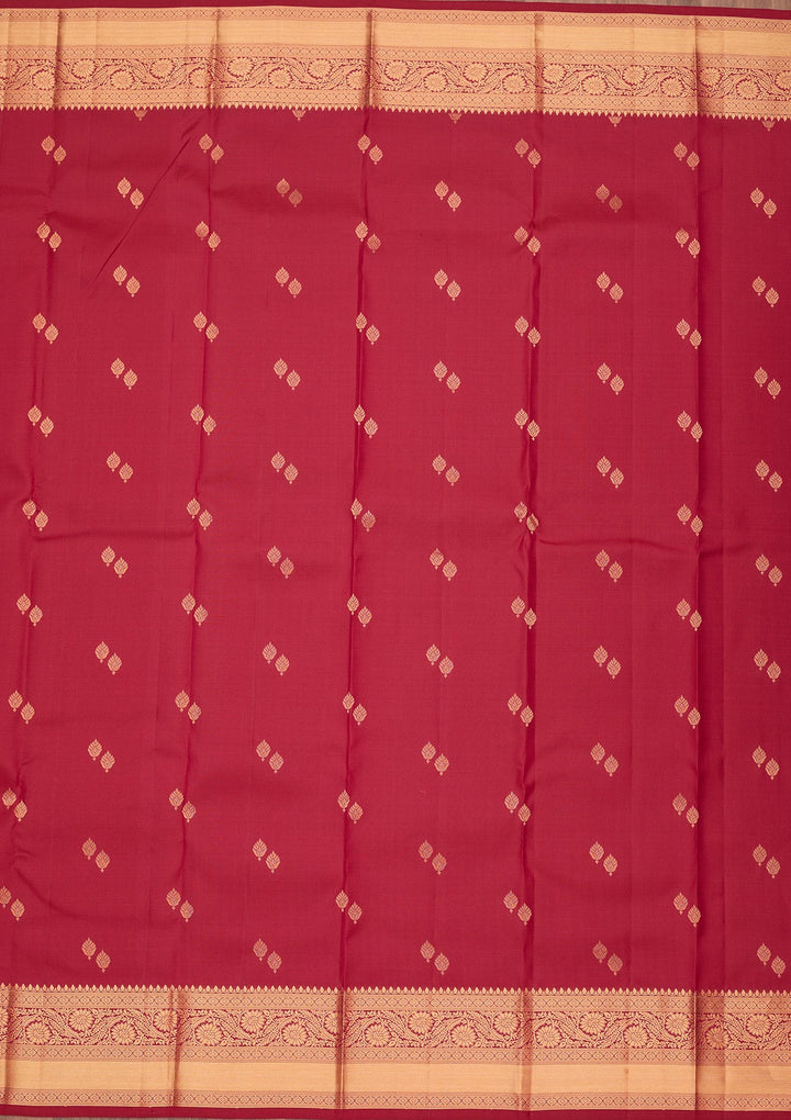 Rani Pink Zariwork Pure Silk Saree-koskii