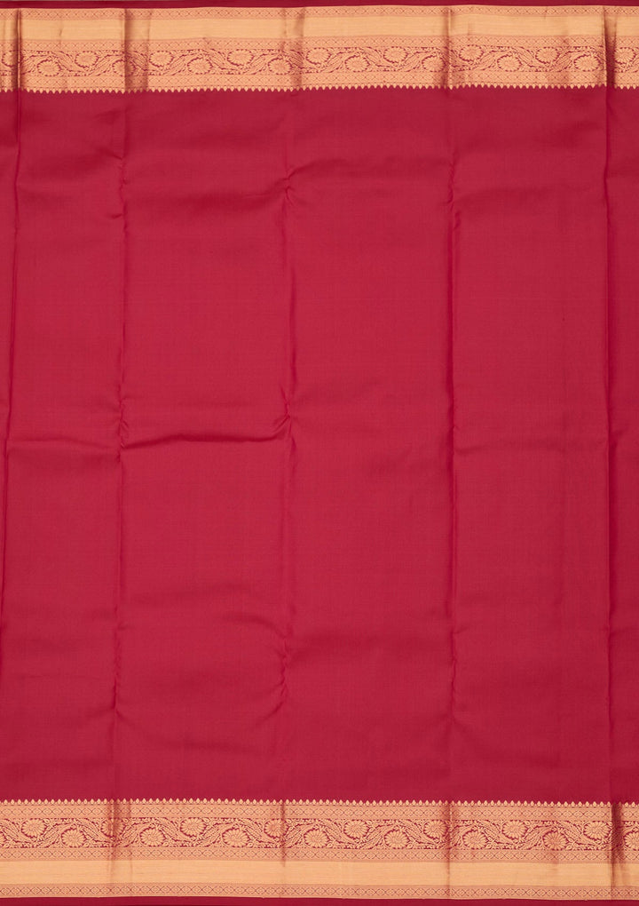 Rani Pink Zariwork Pure Silk Saree-koskii