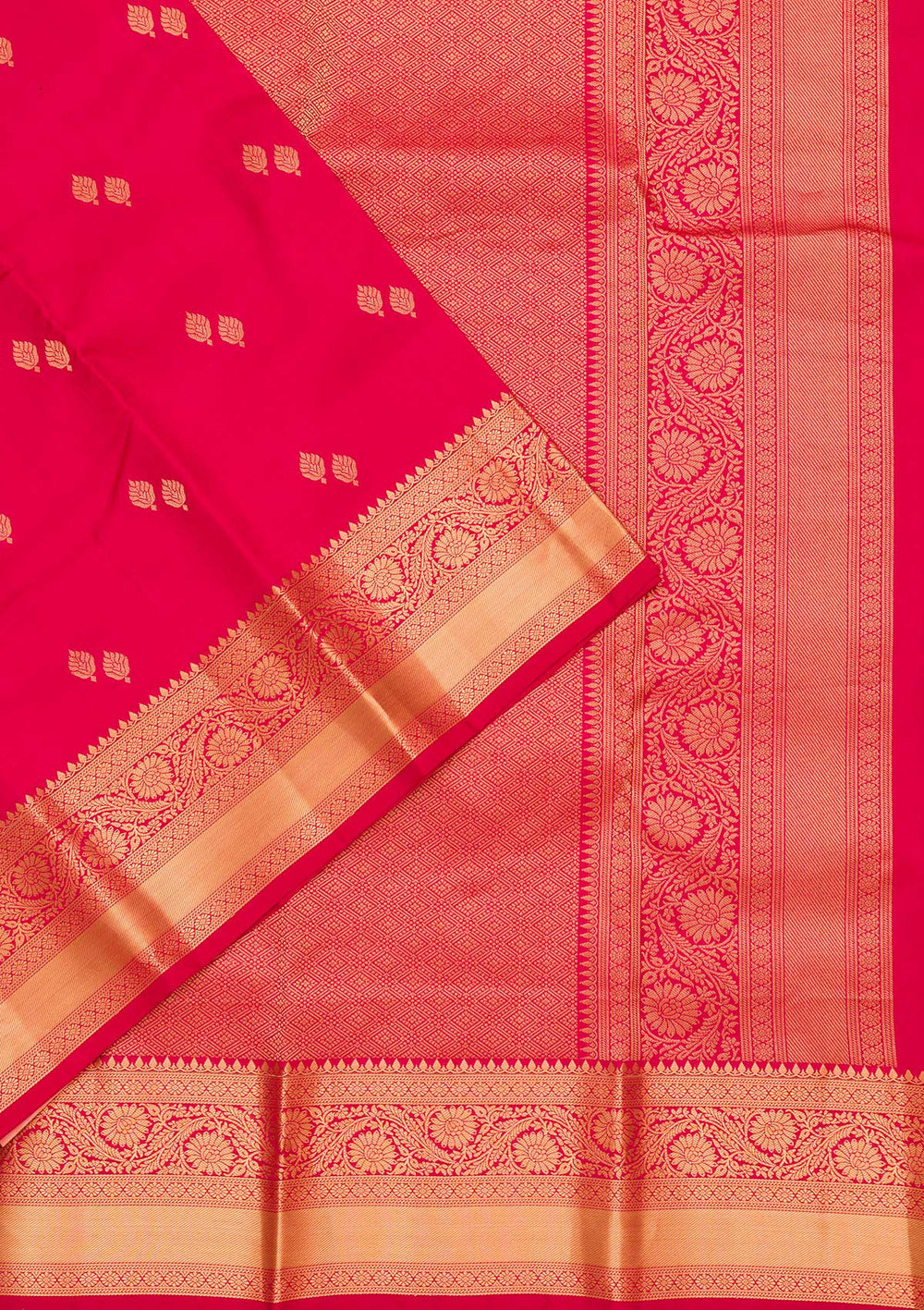 Red Zariwork Pure Silk Saree-koskii