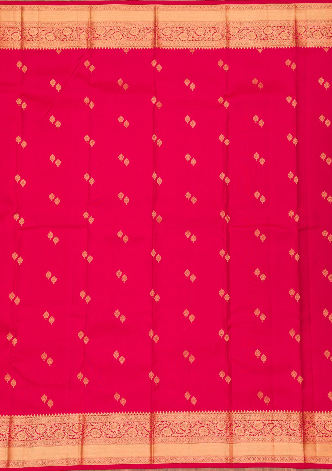 Red Zariwork Pure Silk Saree-koskii