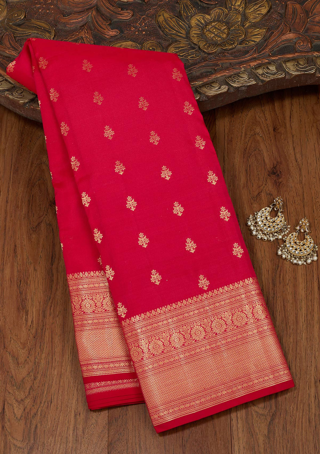 Pink Zariwork Pure Silk Saree-koskii