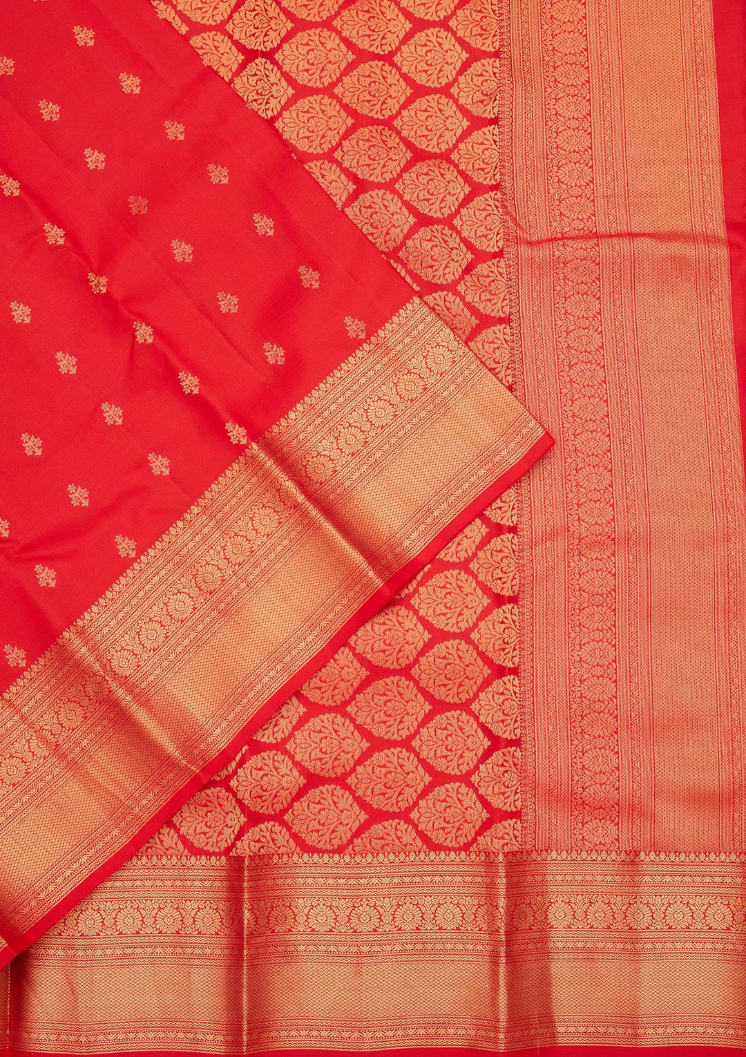 Red Zariwork Pure Silk Saree-koskii