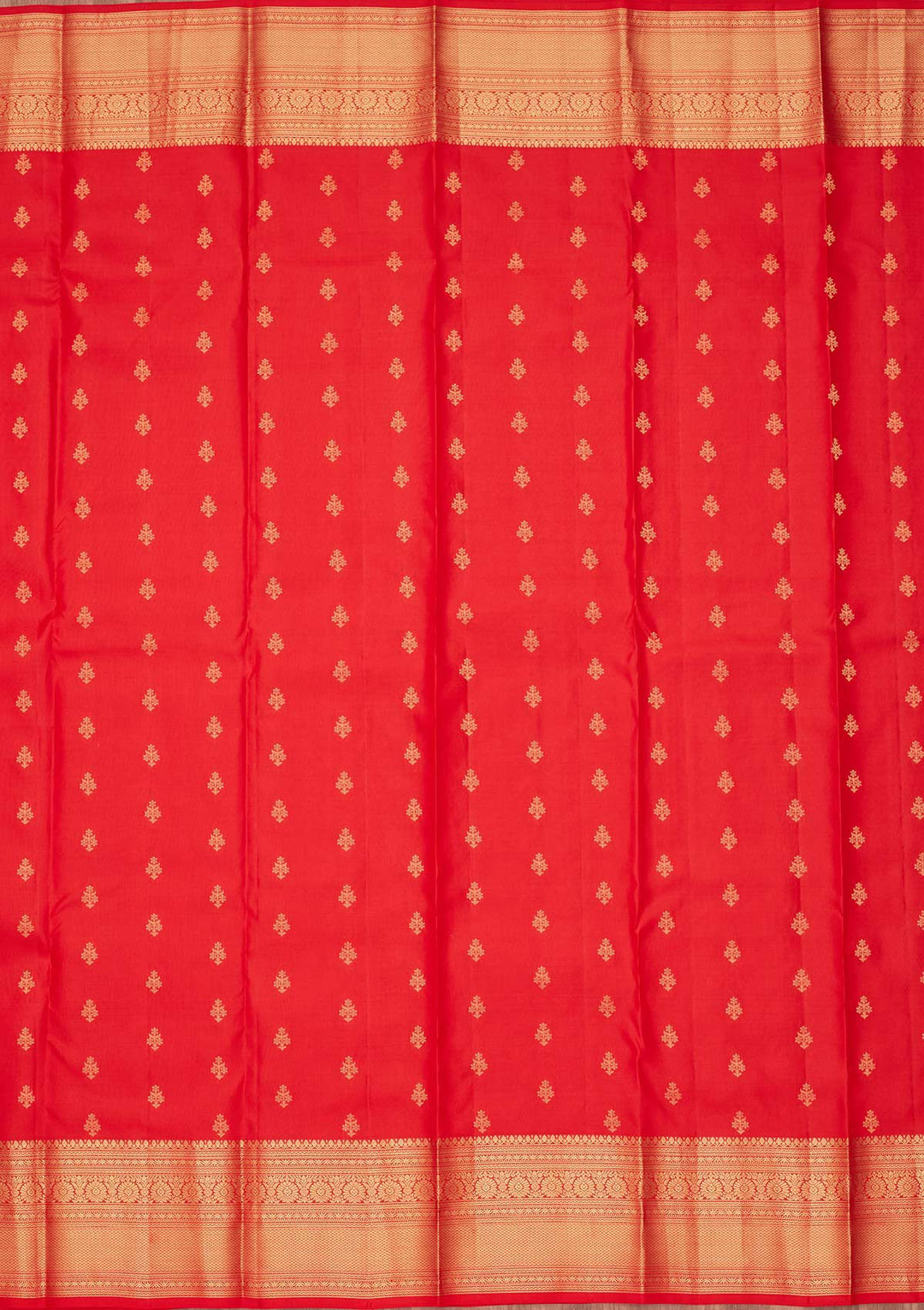 Red Zariwork Pure Silk Saree-koskii