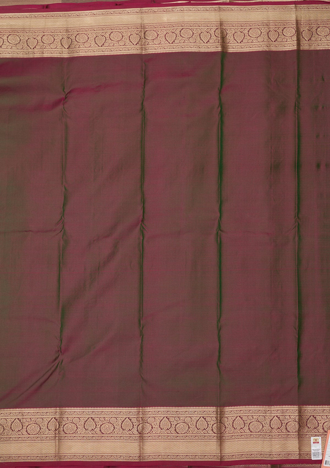 Bottle Green Zariwork Pure Silk Saree