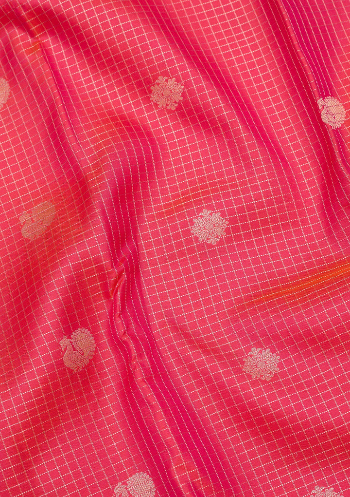 Pink Zariwork Pure Silk Saree