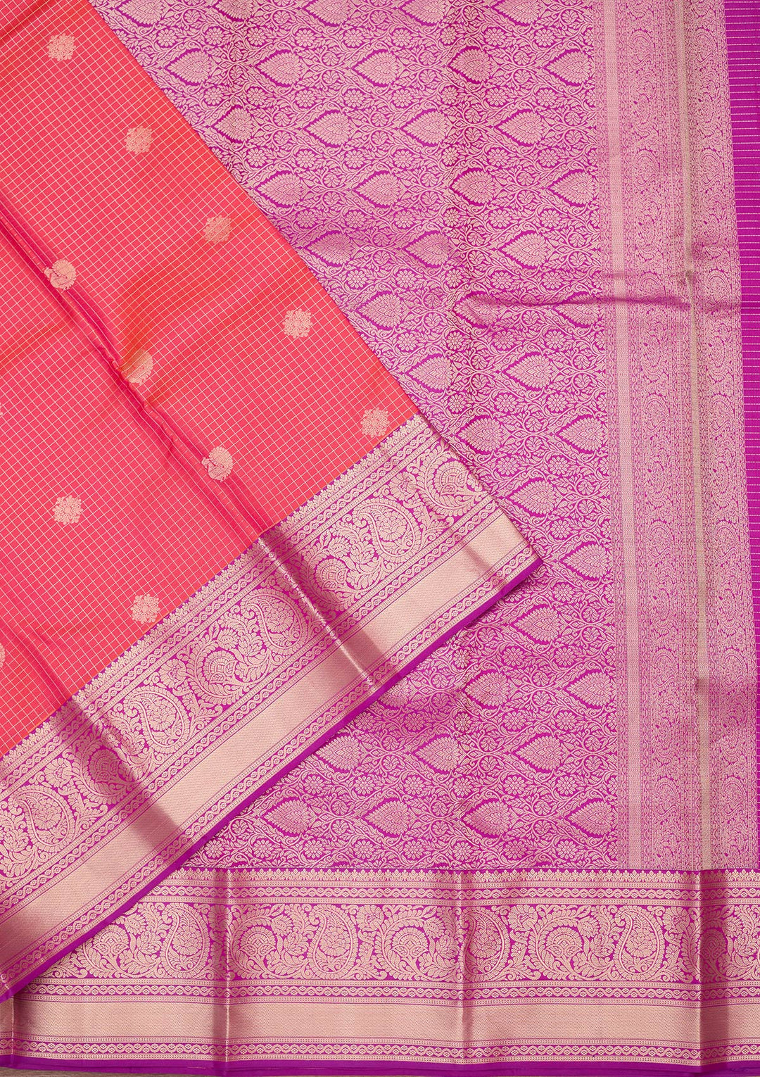 Pink Zariwork Pure Silk Saree
