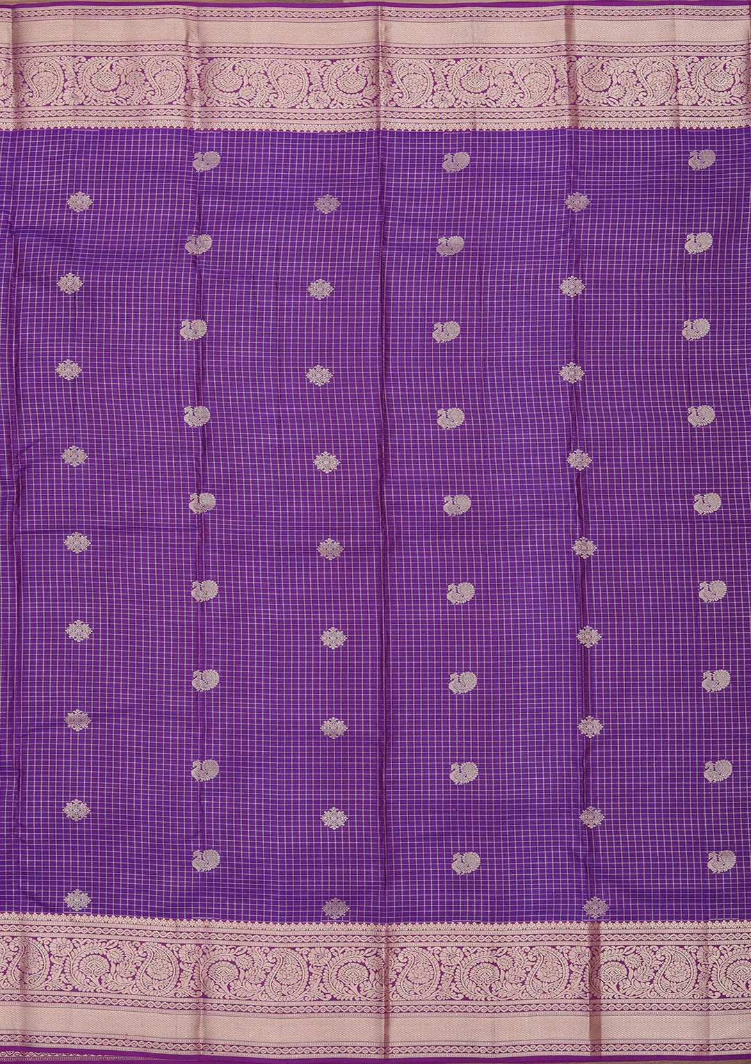 Royal Blue Zariwork Pure Silk Saree-koskii