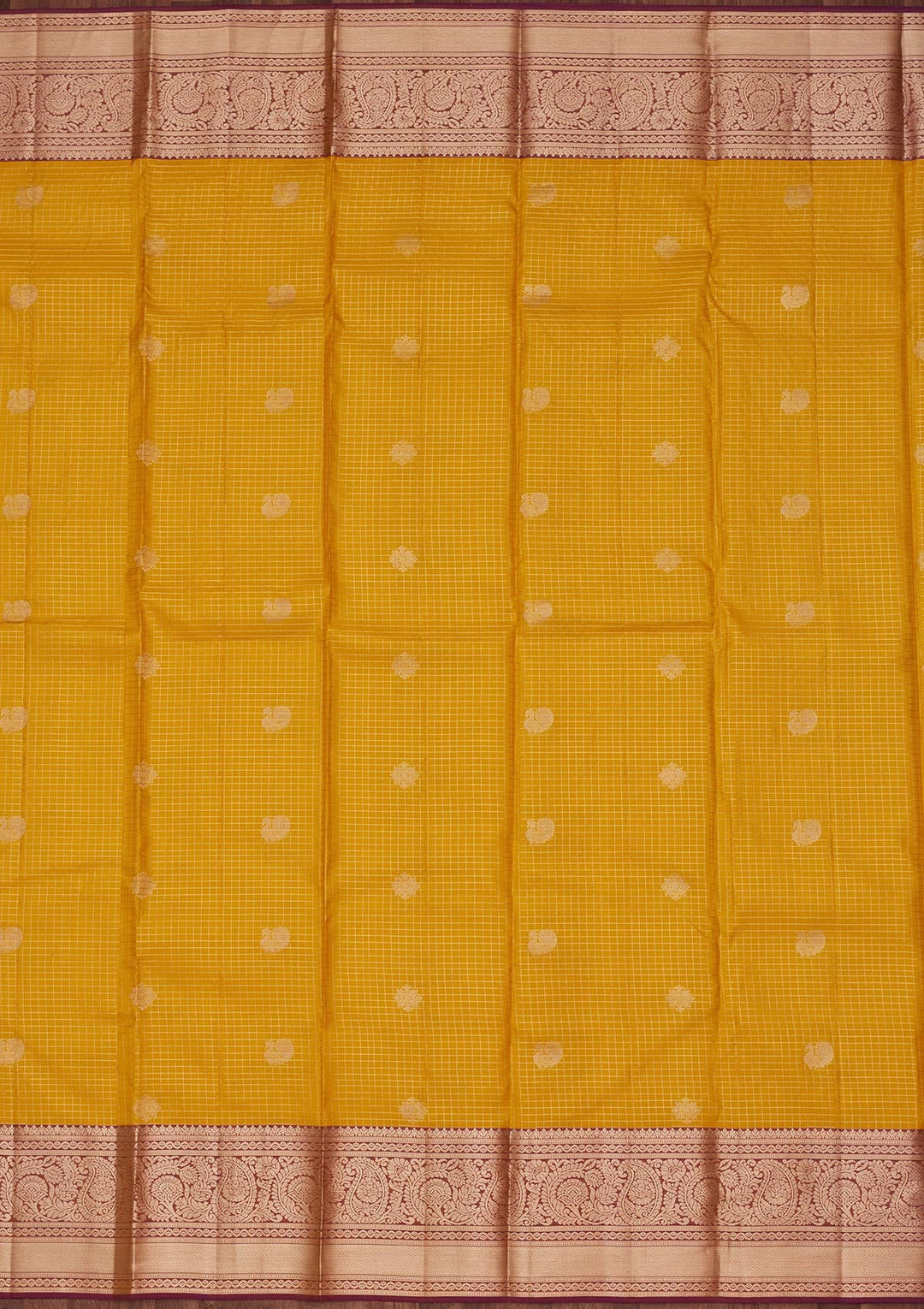 Yellow Zariwork Pure Silk Saree-koskii