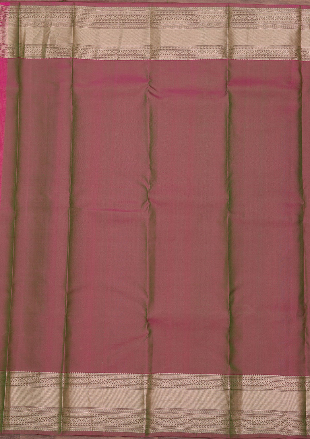 Parrot Green Zariwork Pure Silk Saree