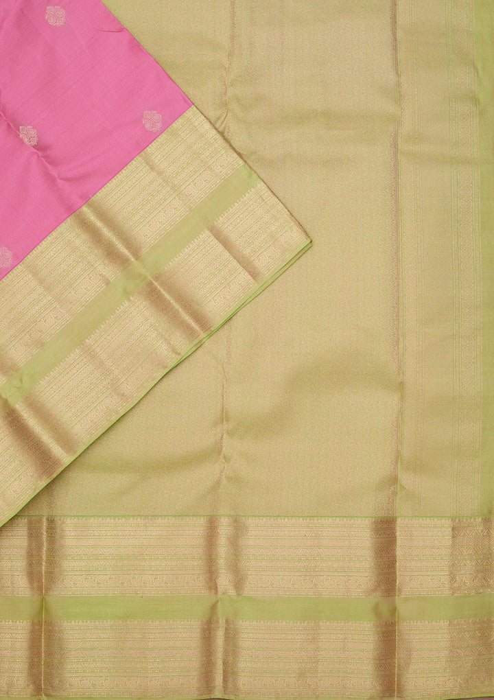 Pink Zariwork Pure Silk Saree