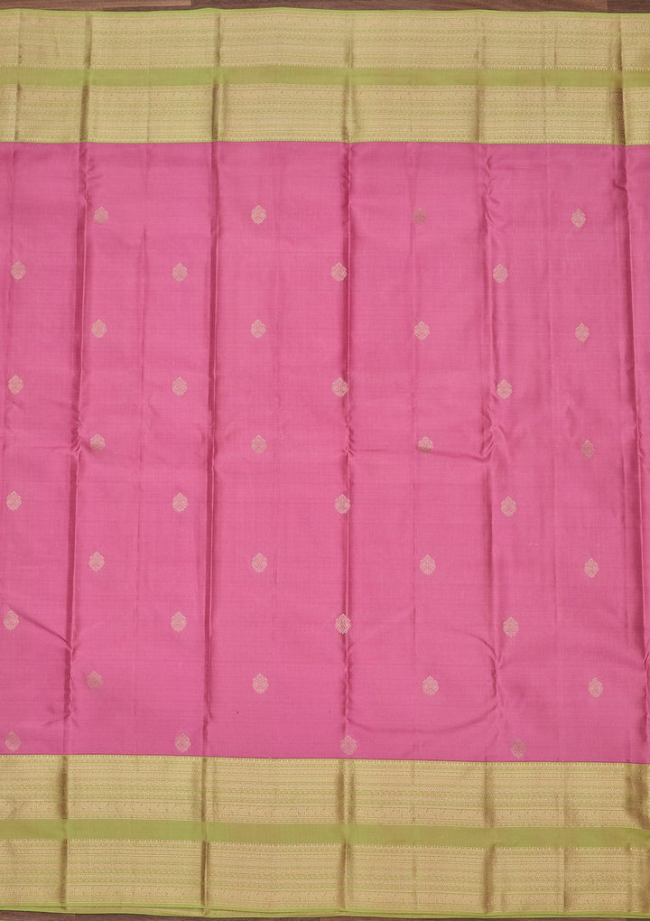 Pink Zariwork Pure Silk Saree