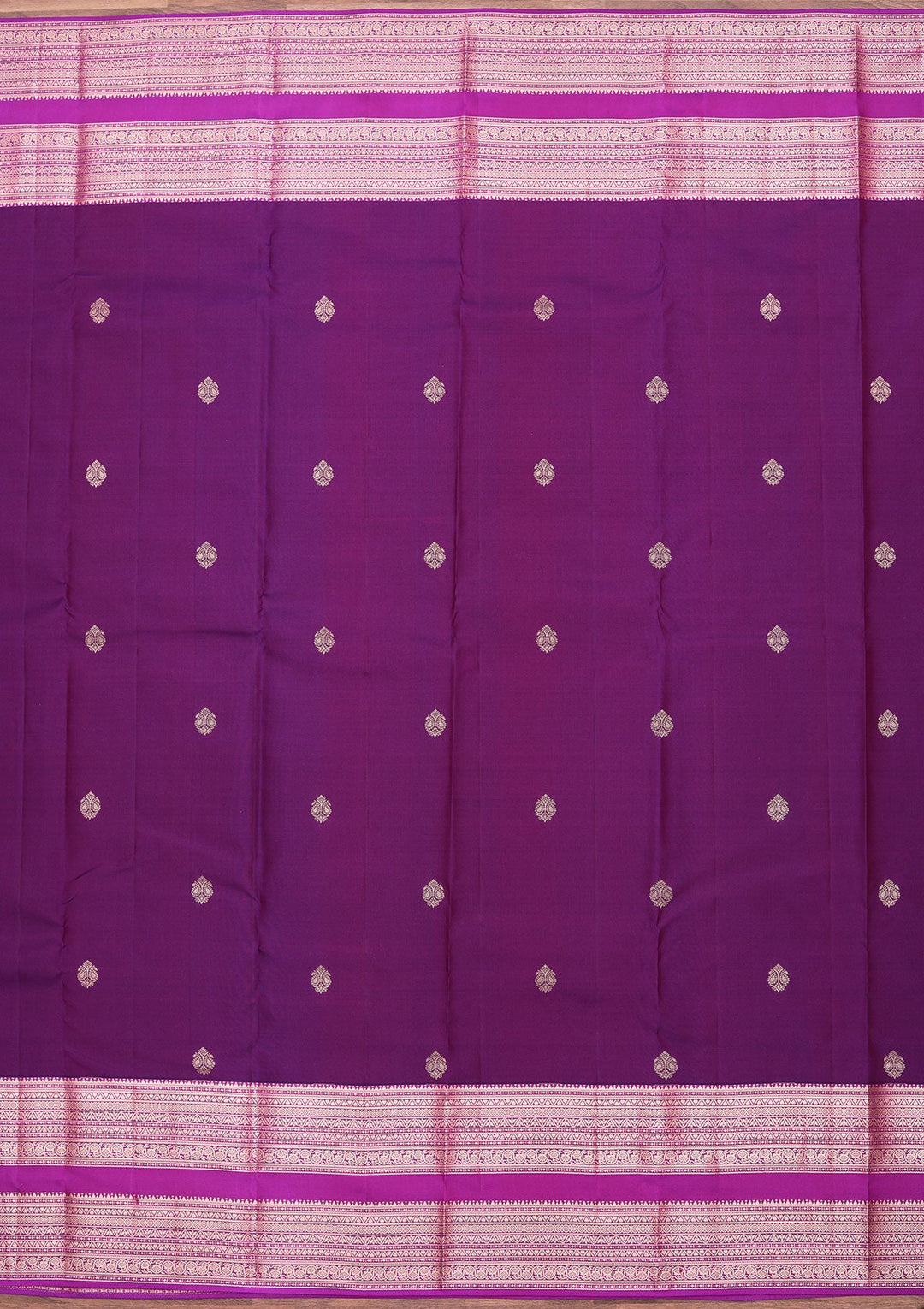 Purple Zariwork Pure Silk Saree