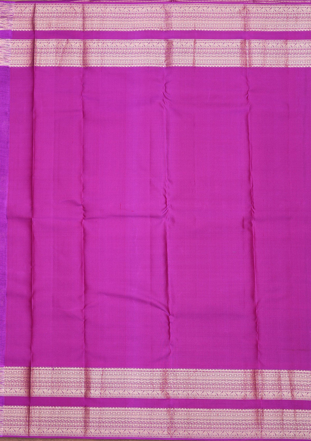 Purple Zariwork Pure Silk Saree