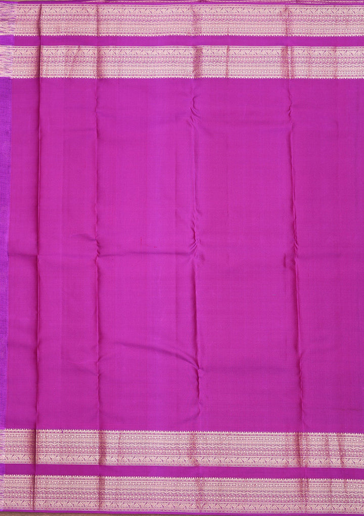 Purple Zariwork Pure Silk Saree