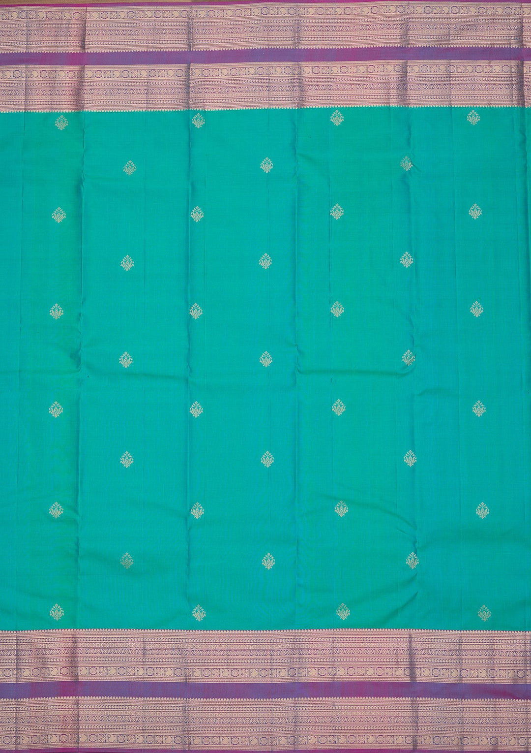 Rama Green Zariwork Pure Silk Saree
