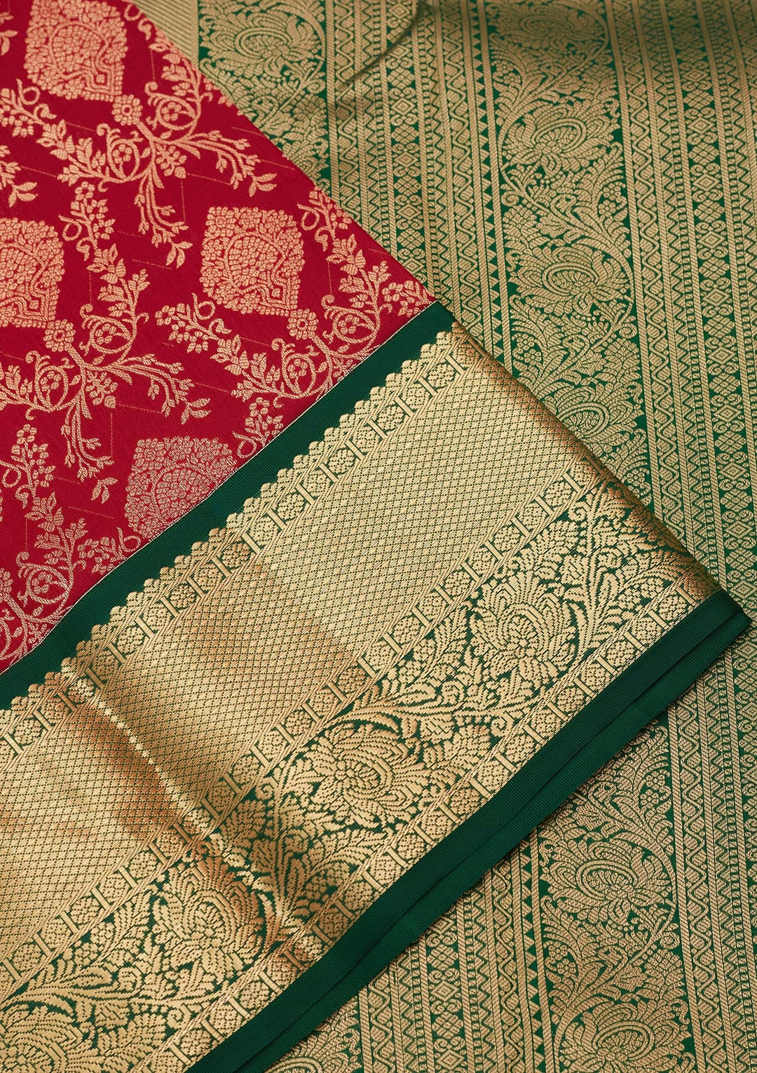 Maroon Zariwork Pure Silk Saree-koskii