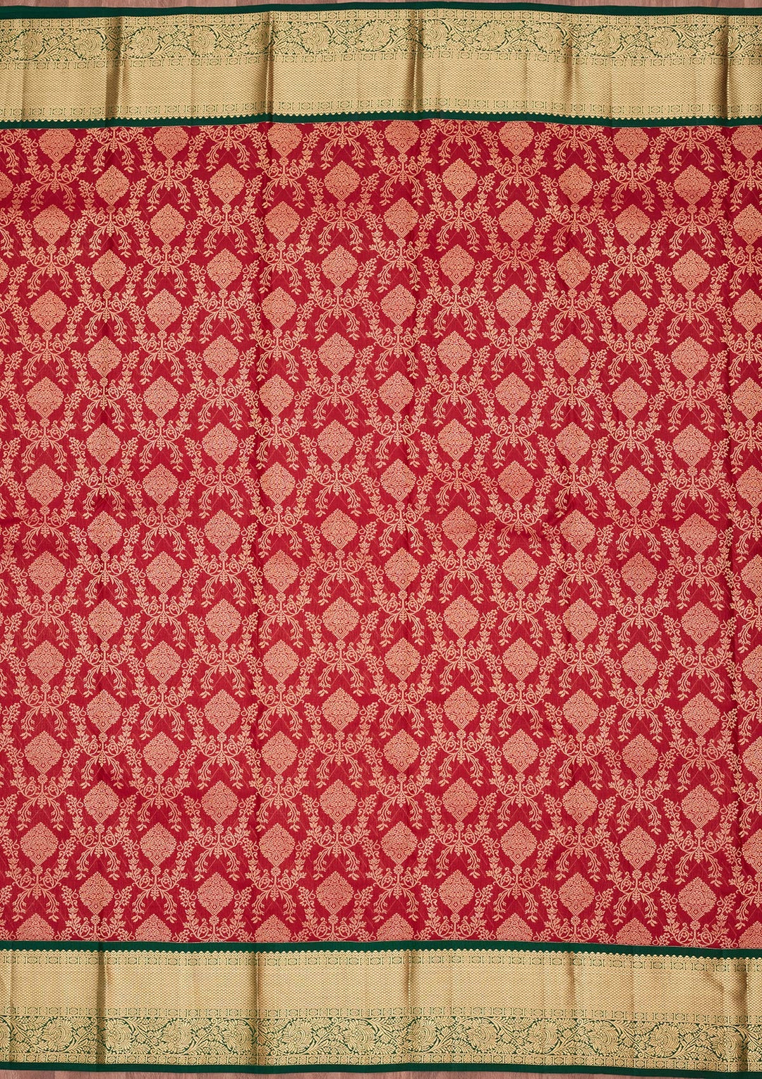 Maroon Zariwork Pure Silk Saree-koskii