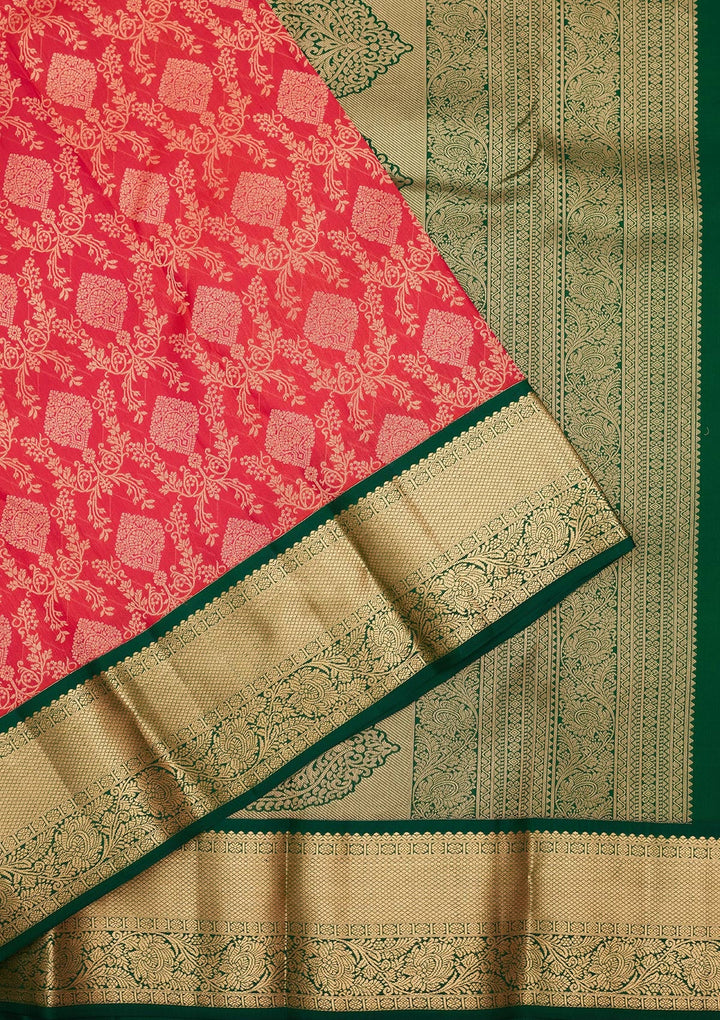 Pink Zariwork Pure Silk Saree-koskii