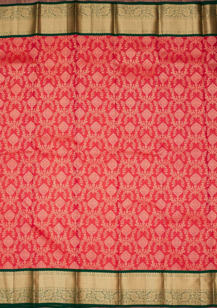 Pink Zariwork Pure Silk Saree-koskii