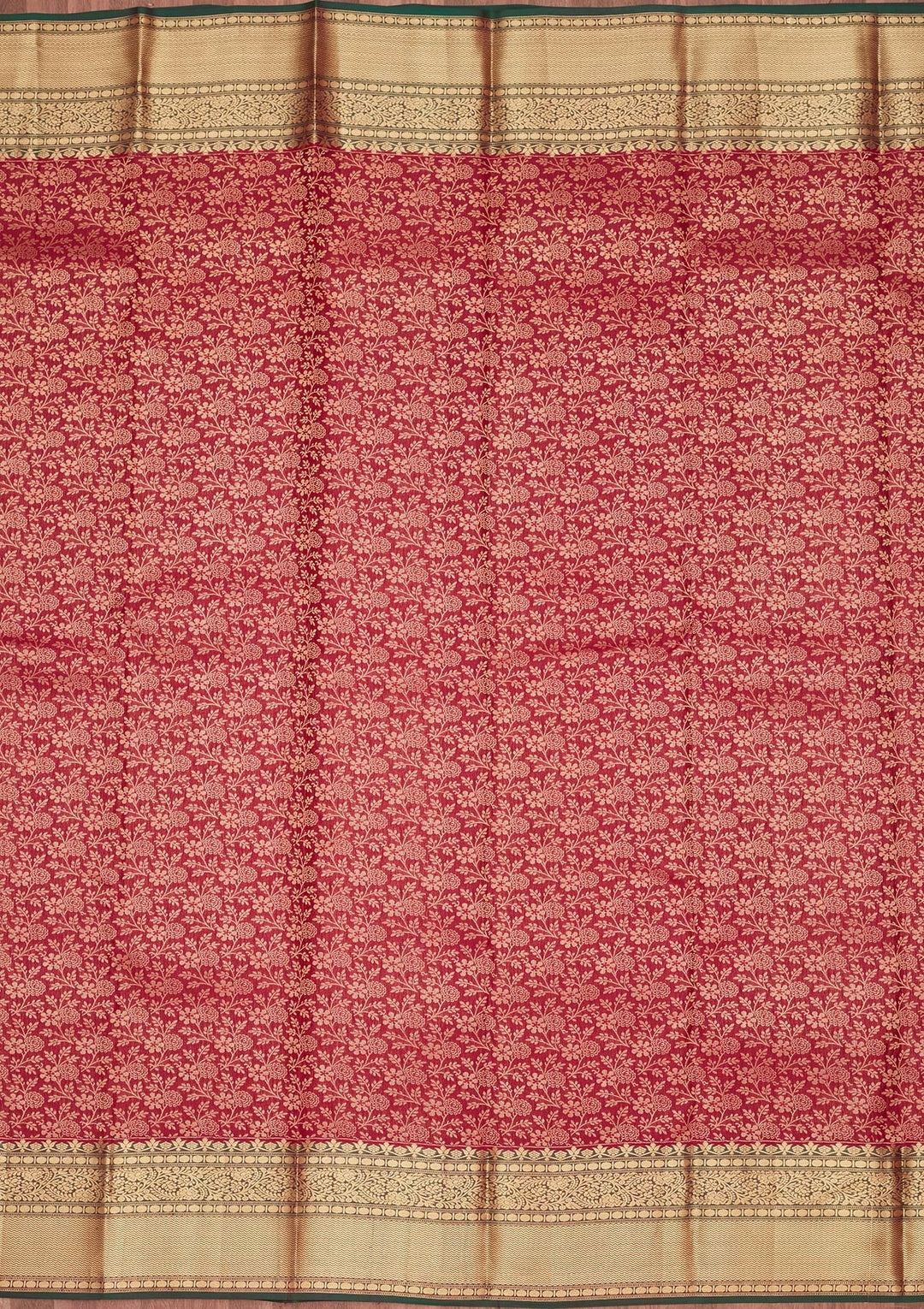 Maroon Zariwork Pure Silk Saree-koskii