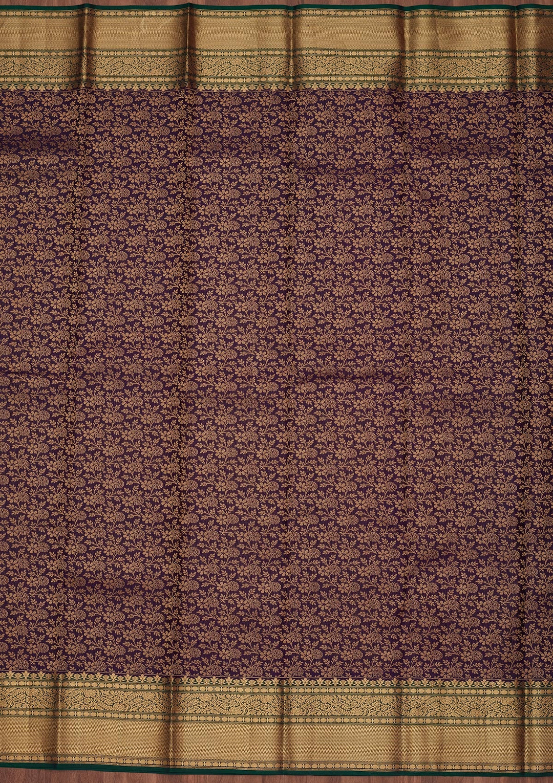 Navy Blue Zariwork Pure Silk Saree-koskii