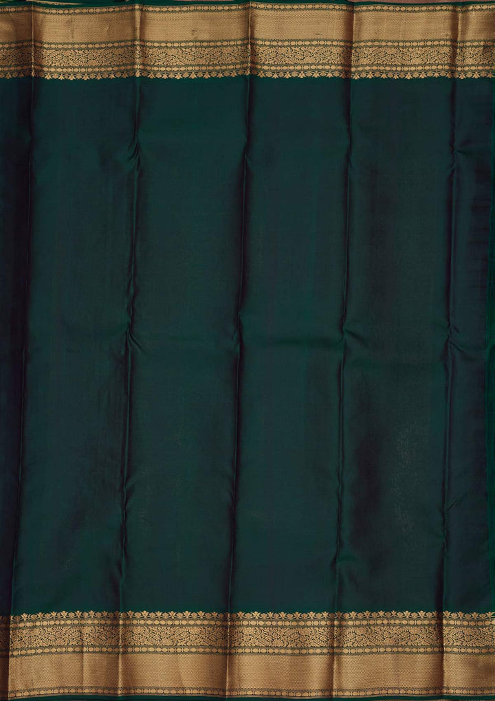 Navy Blue Zariwork Pure Silk Saree-koskii