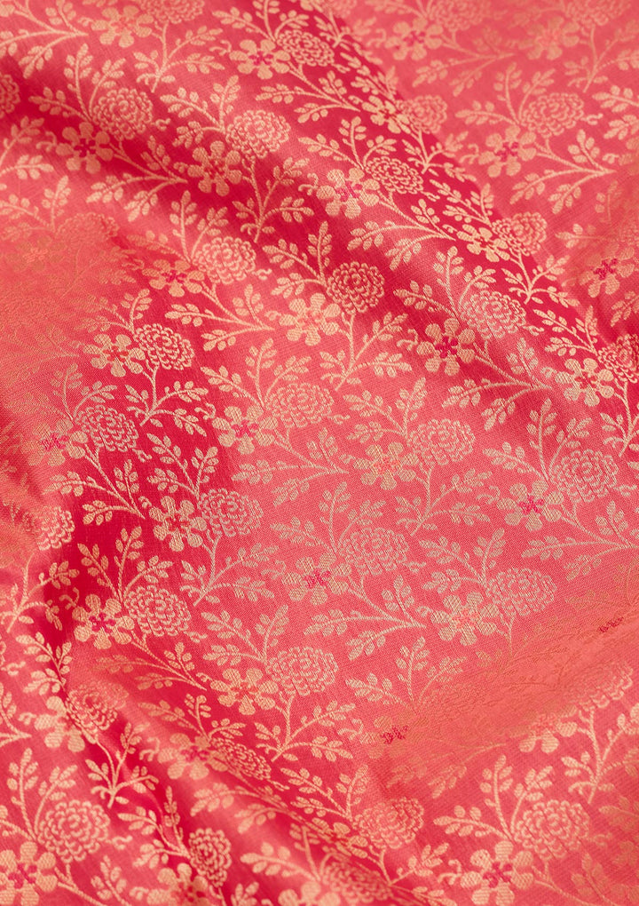 Pink Zariwork Pure Silk Saree-koskii