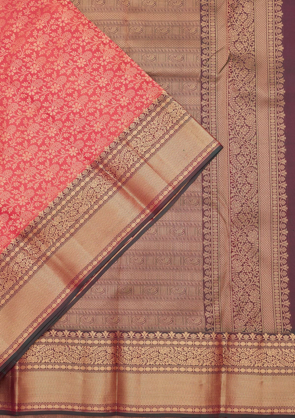 Pink Zariwork Pure Silk Saree-koskii