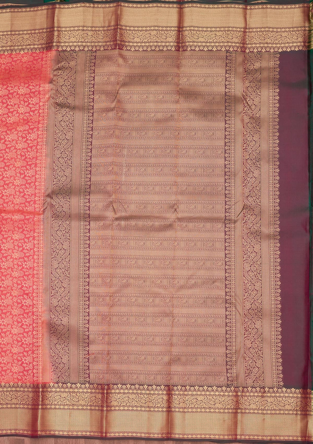 Pink Zariwork Pure Silk Saree-koskii