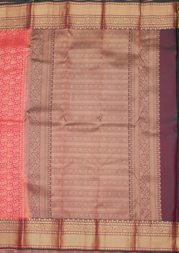 Pink Zariwork Pure Silk Saree-koskii