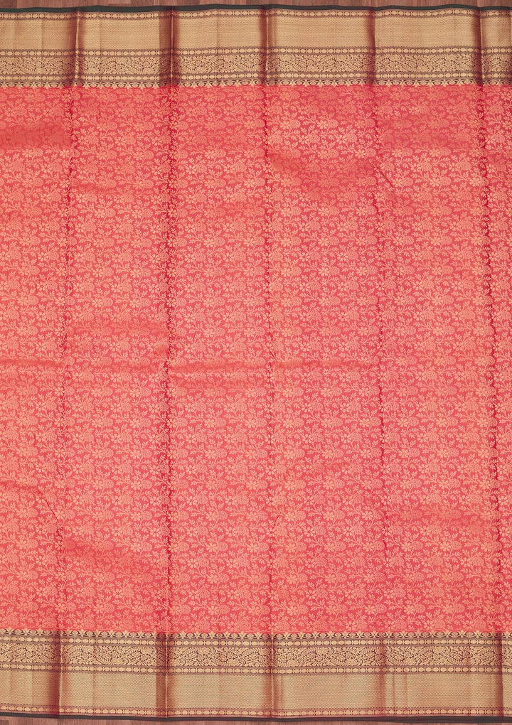 Pink Zariwork Pure Silk Saree-koskii