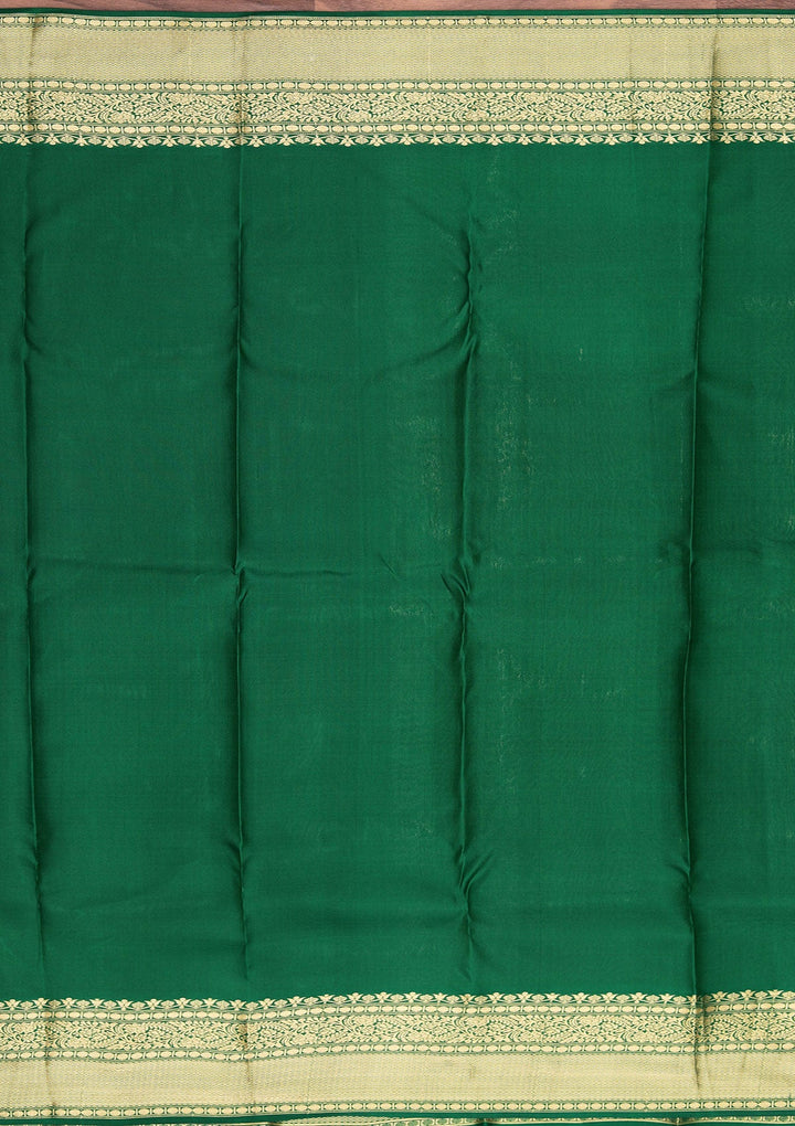 Sea Green Zariwork Pure Silk Saree