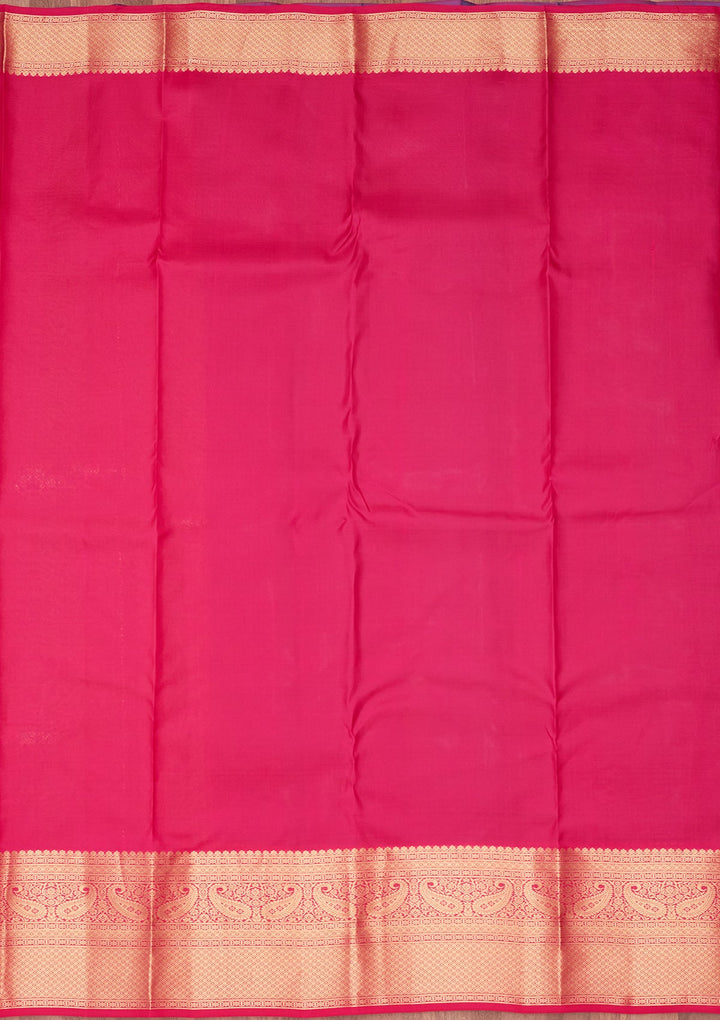 Rama Green Zariwork Pure Silk Saree-koskii