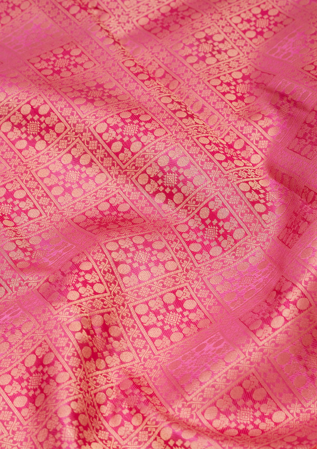 Rani Pink Zariwork Pure Silk Silk_Saree-koskii
