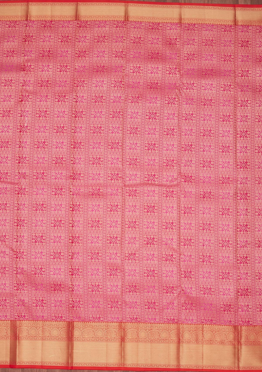 Rani Pink Zariwork Pure Silk Silk_Saree-koskii