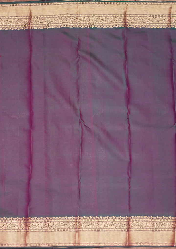 Purple Zariwork Pure Silk Saree-koskii