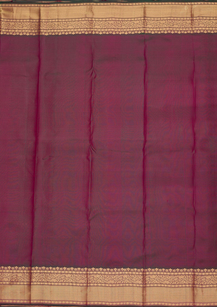 Rani Pink Zariwork Pure Silk Saree-koskii