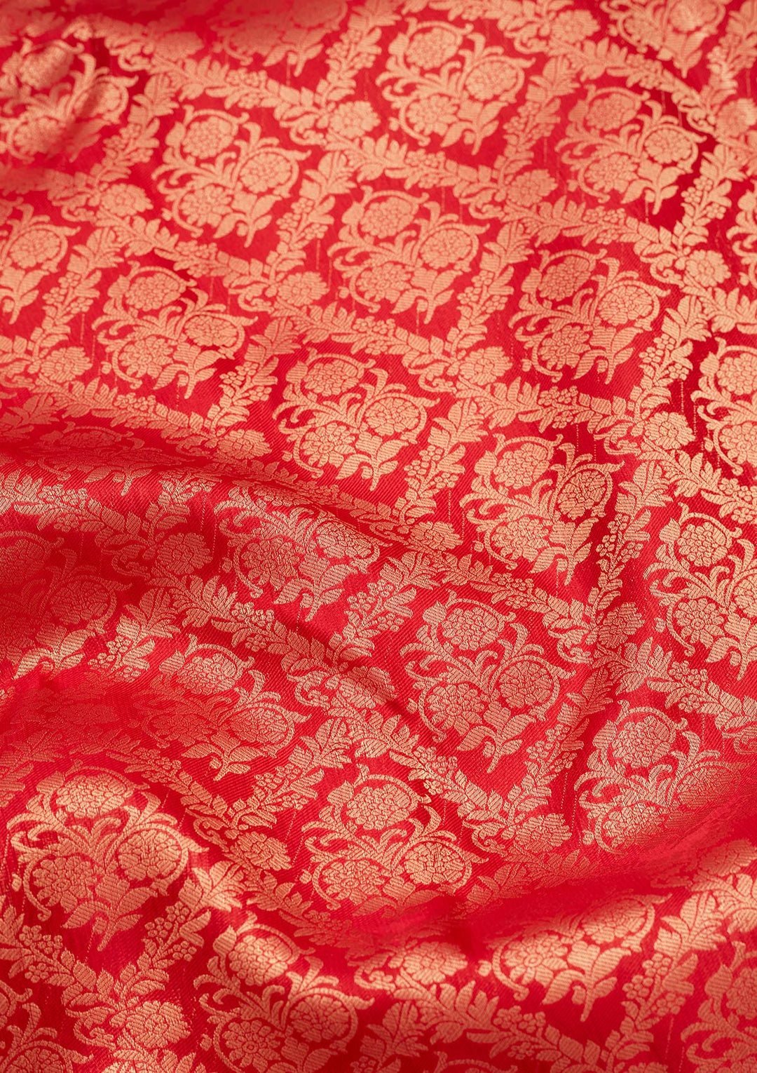 Red Zariwork Pure Silk Saree-koskii