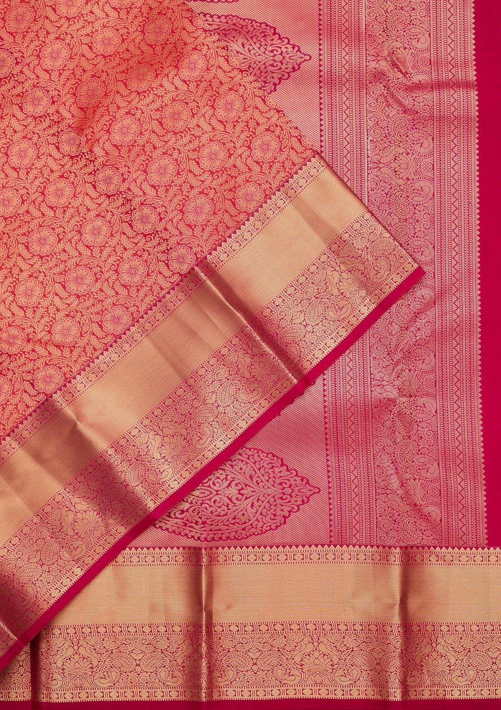 Pink Zariwork Pure Silk Saree-koskii